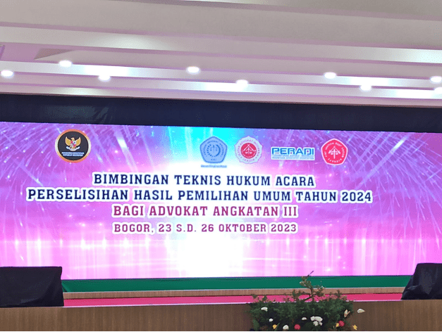 BIMBINGAN TEKNIS BAGI ADVOKAT UNTUK PERKARA PHPU